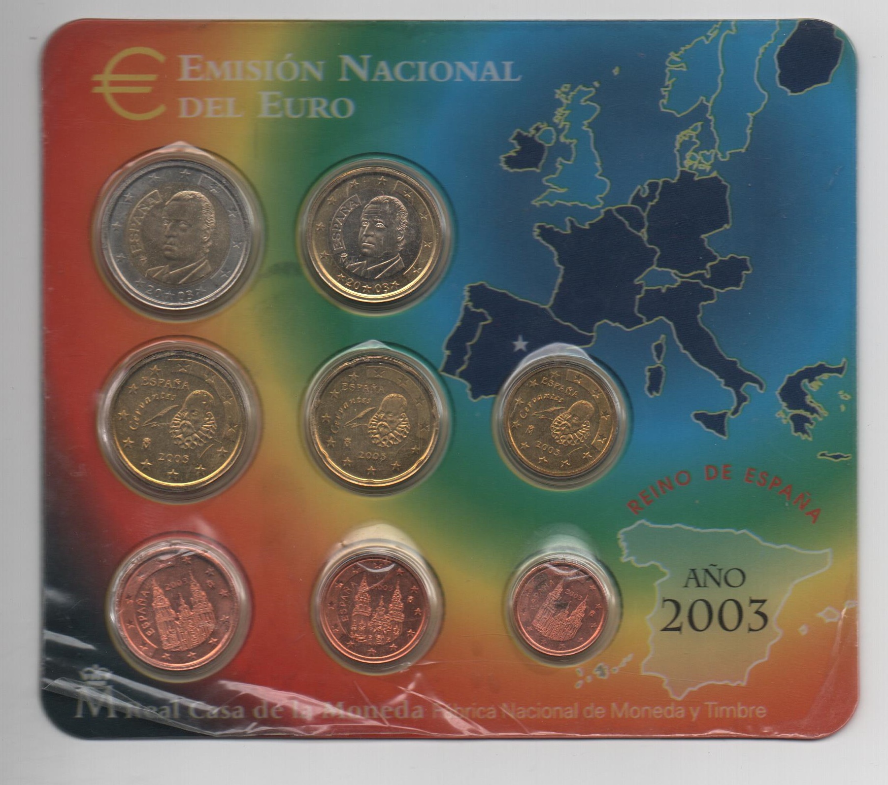 ESPAÑA DEL AÑO 2003 EUROSET FDC 